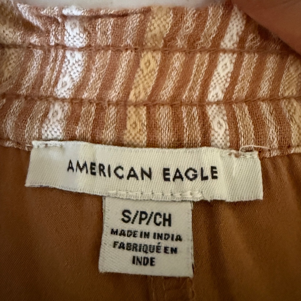 Striped Ruffle Skirt - Tan - Picture 3 of 4